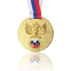Medalha de prêmio esportivo personalizado banhado a ouro
